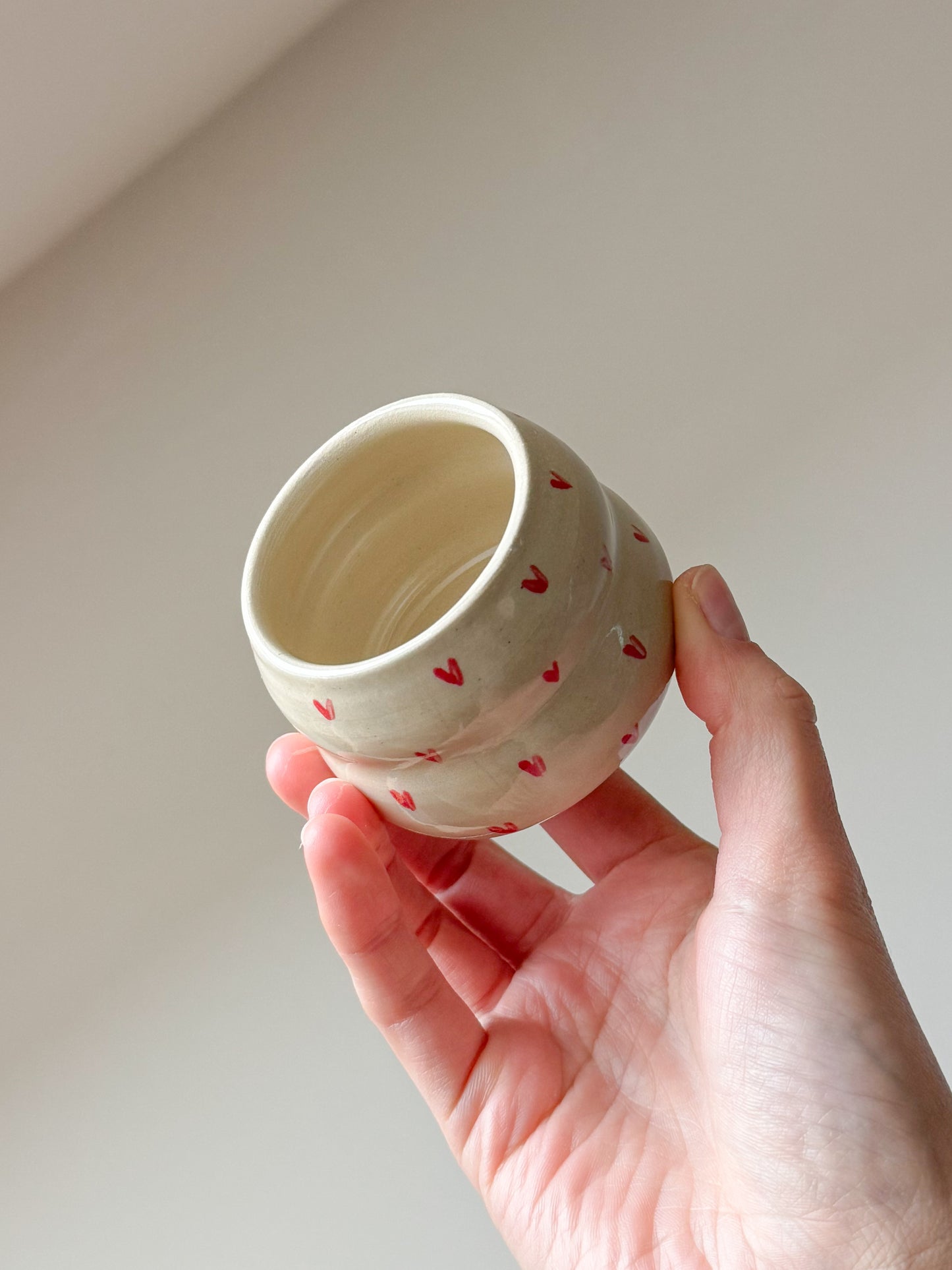 Tasse à expresso coeurs