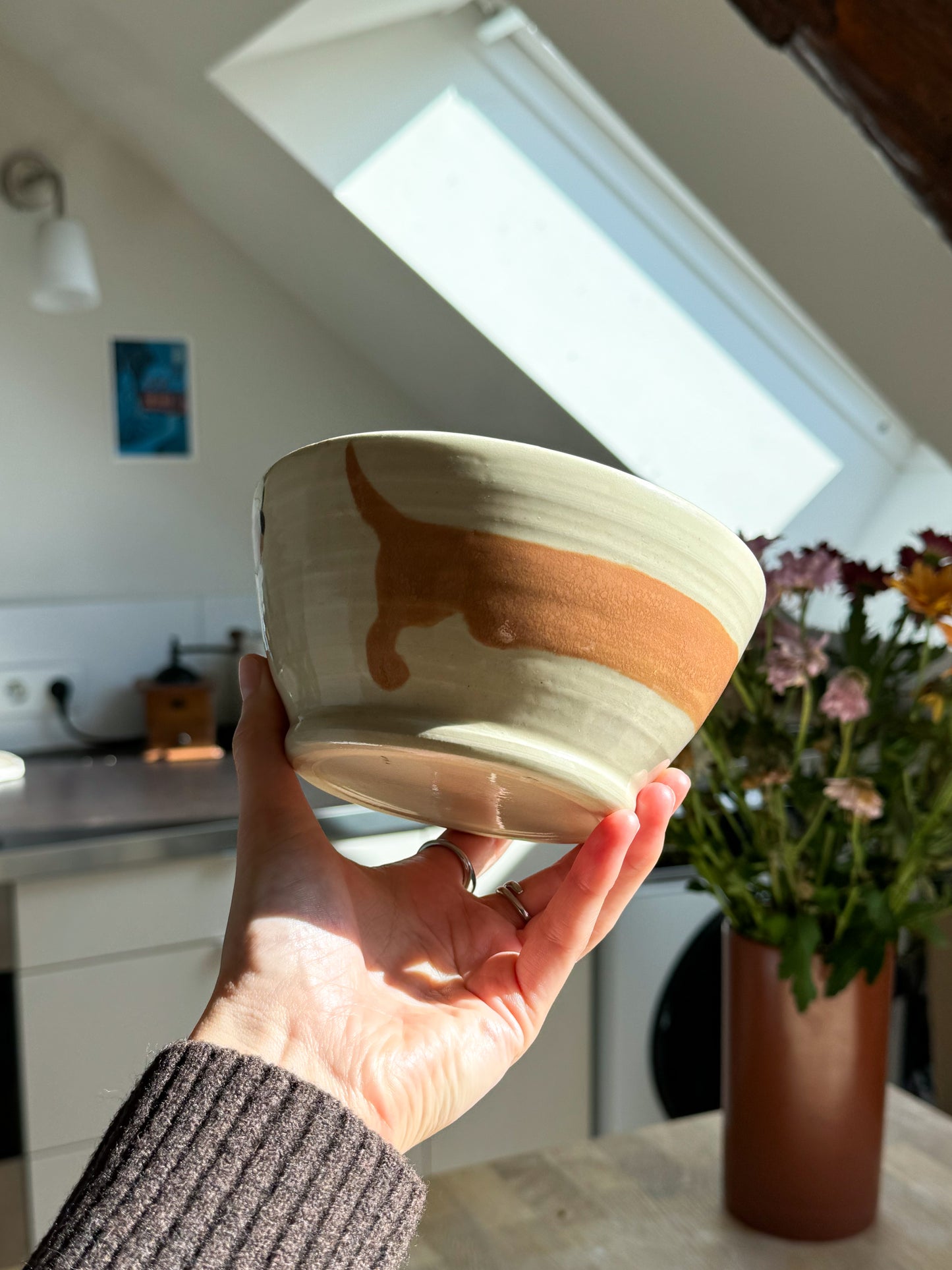 Bol teckel fleur