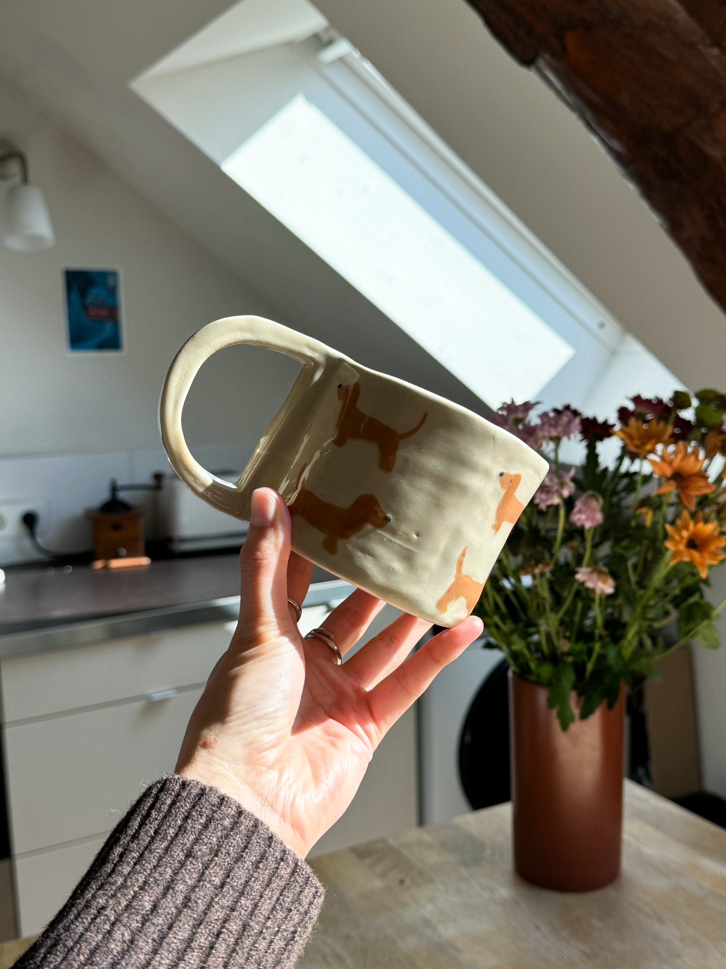 Tasse teckel imparfaite