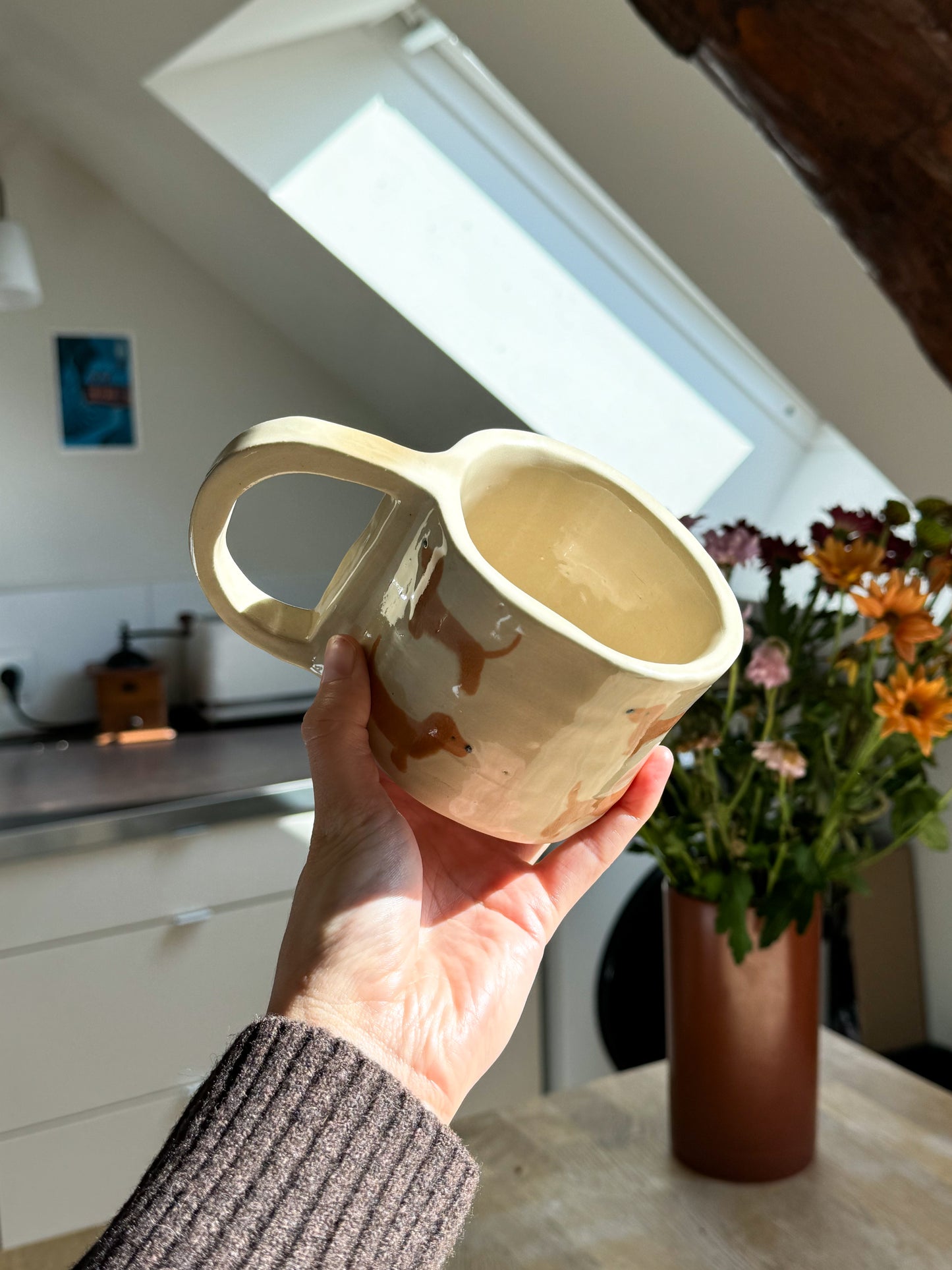 Tasse teckel imparfaite