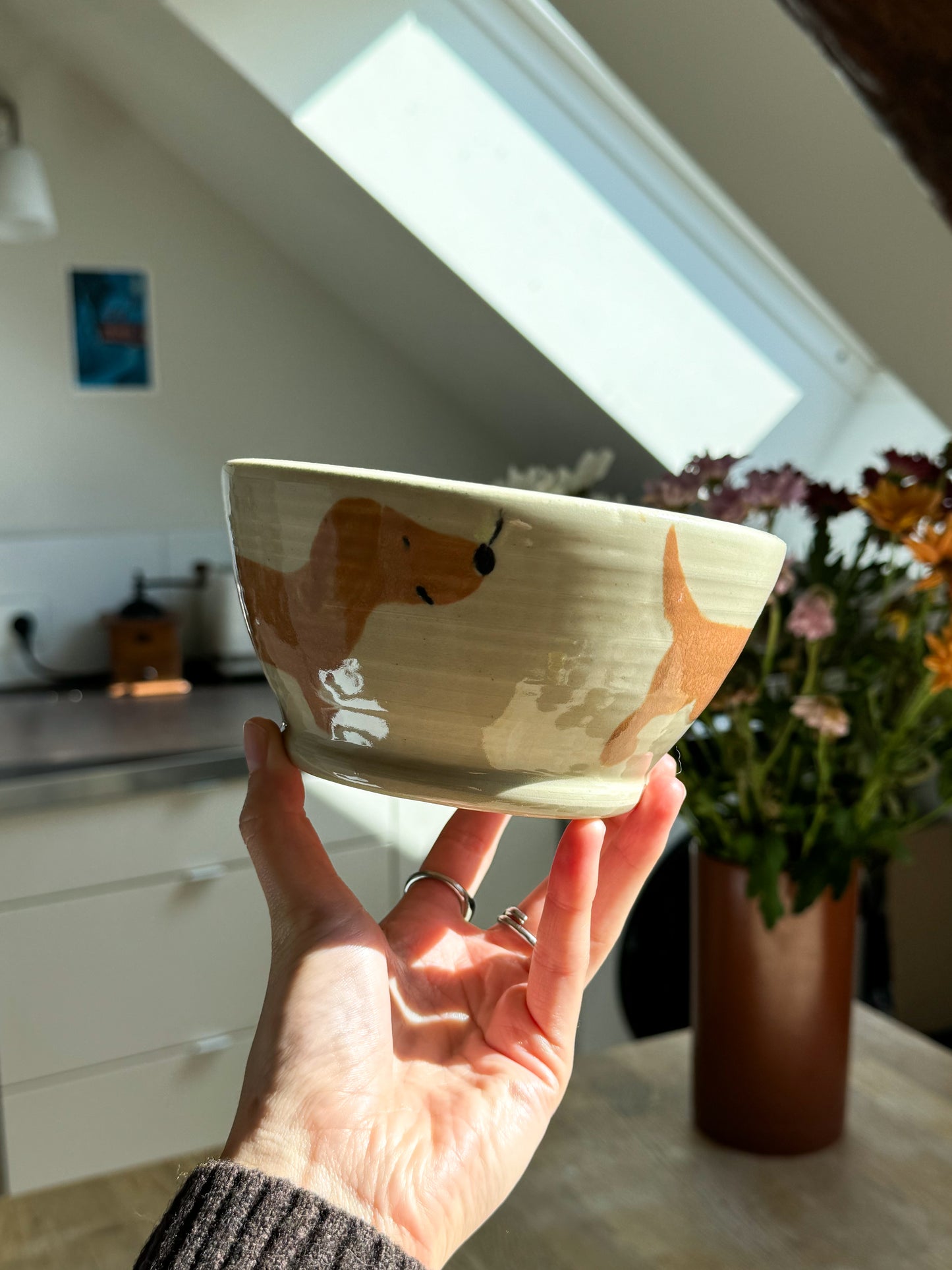 Bol teckel fleur