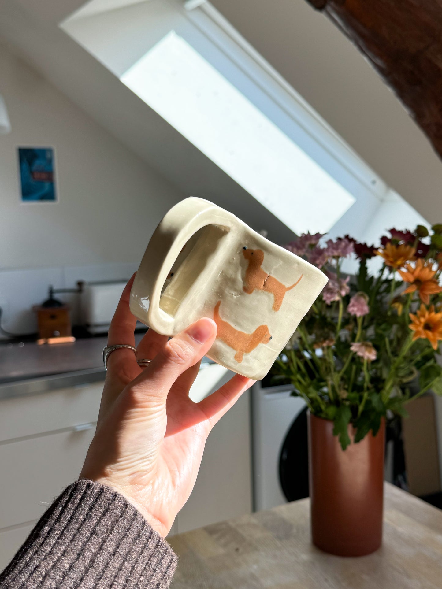Tasse teckel imparfaite