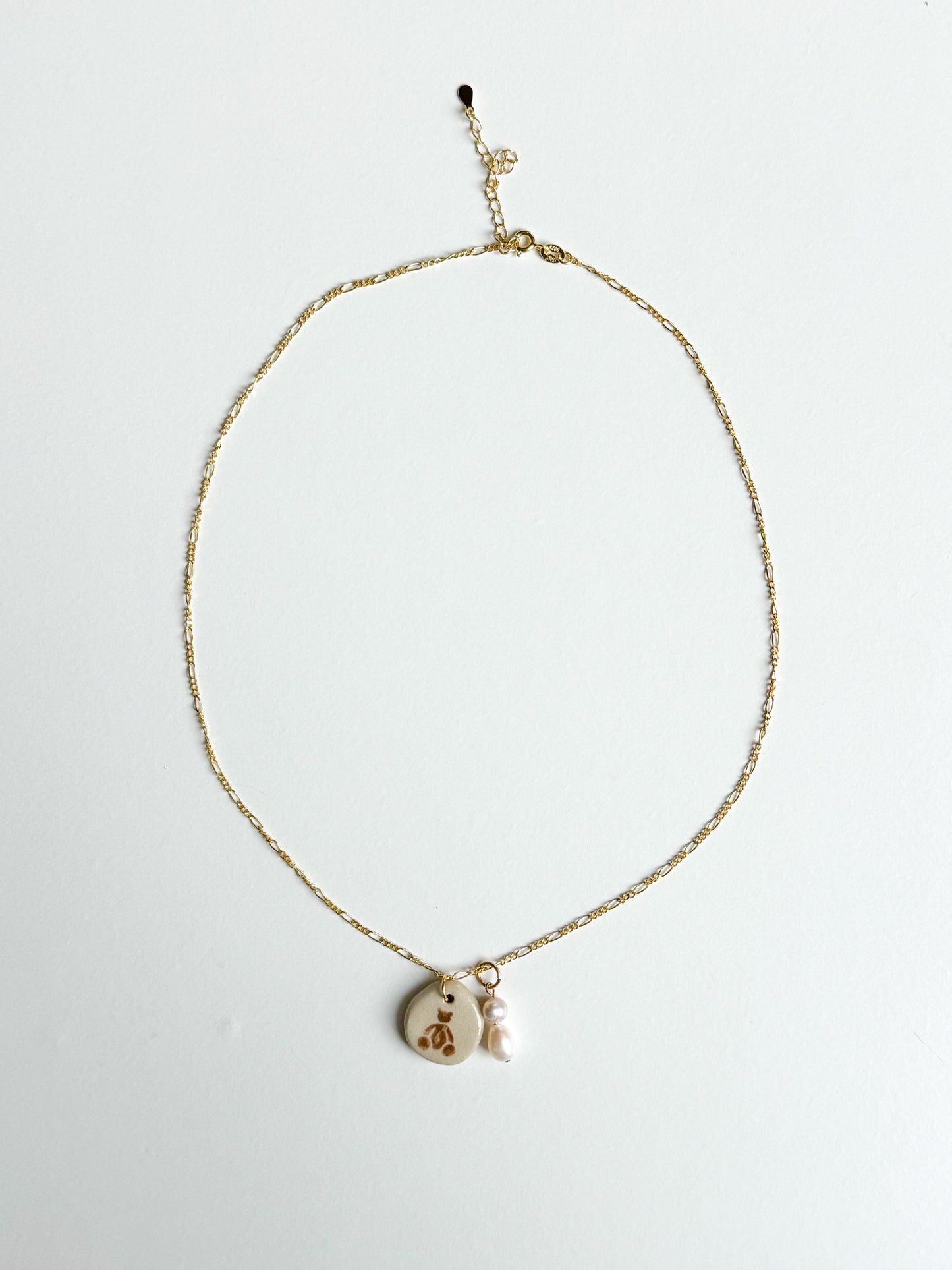 Collier ourson et perles d’eau douce