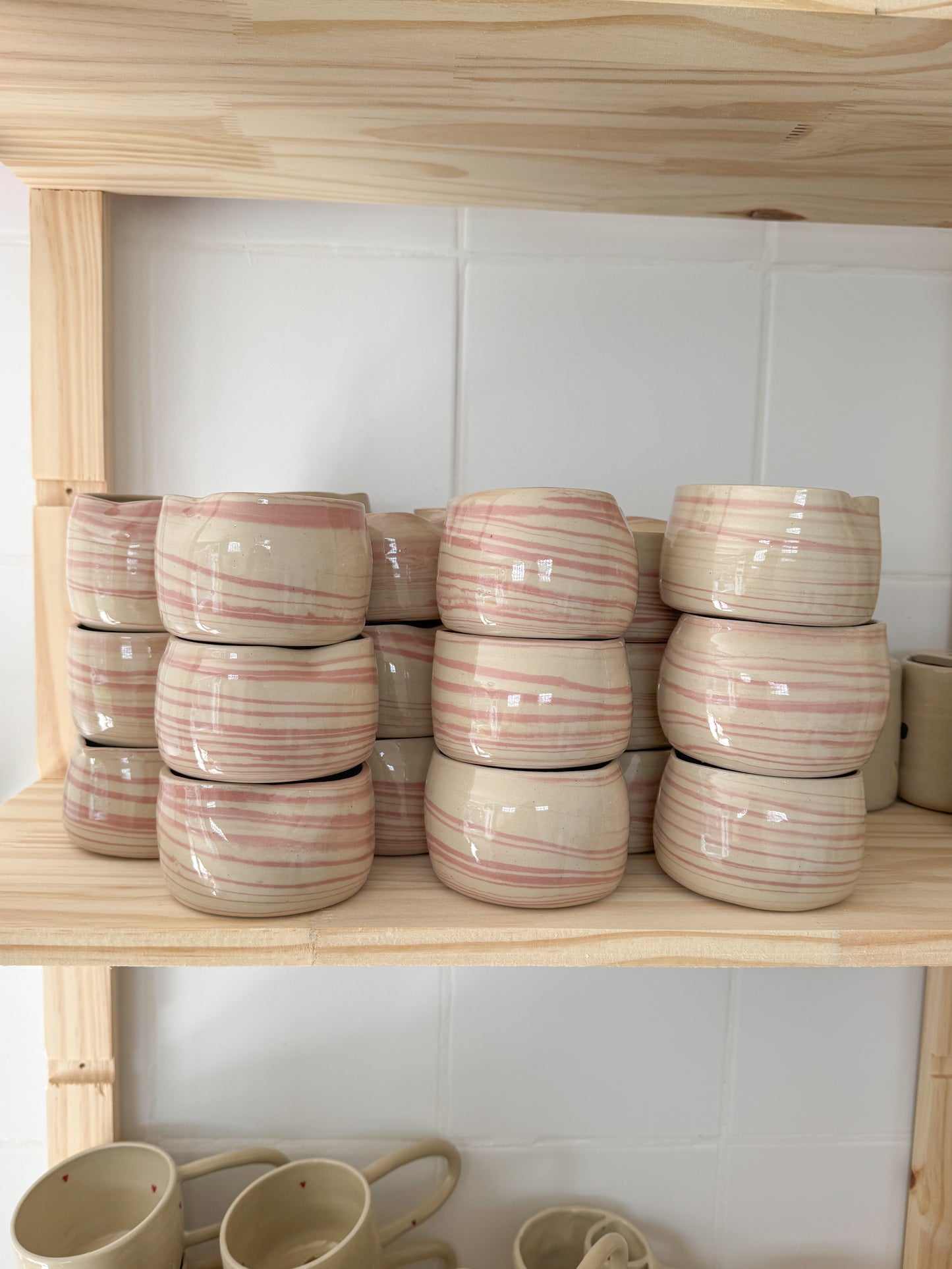 Tasse coeur marbrée