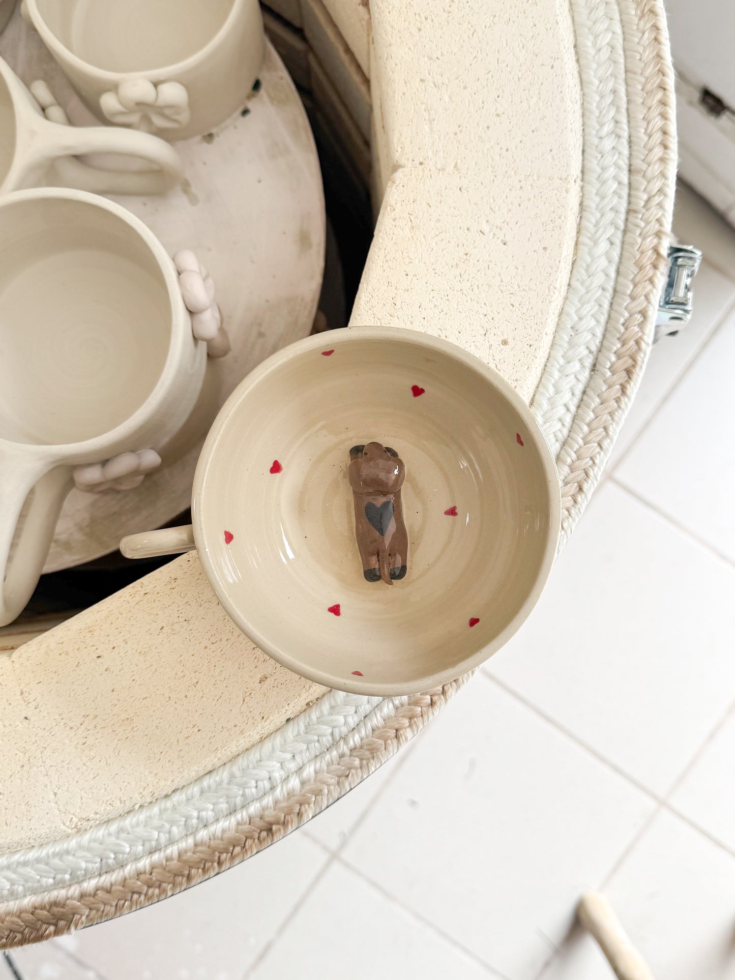 Tasse à cappuccino teckel