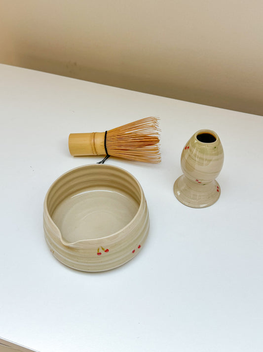 Kit pour le matcha cerises