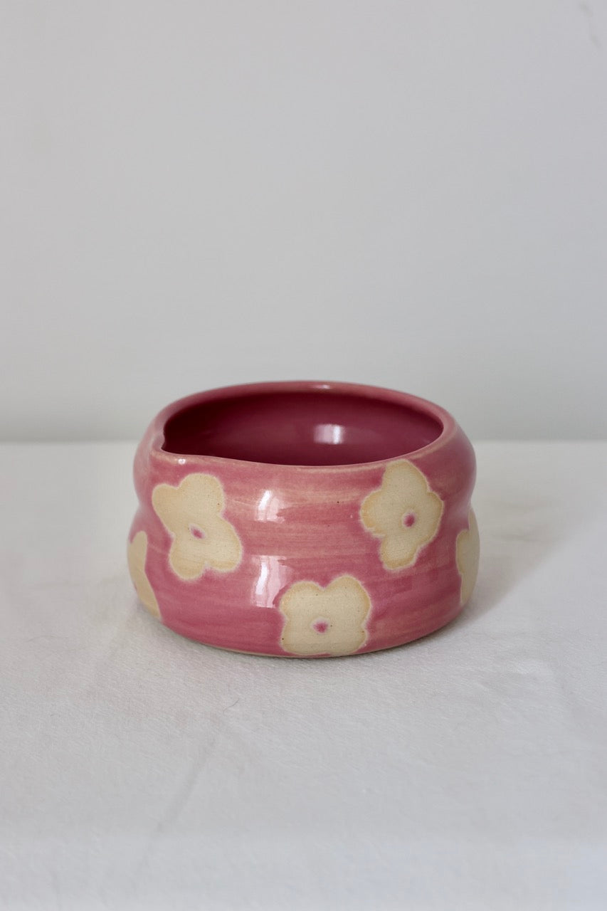 Bol à matcha fleurs