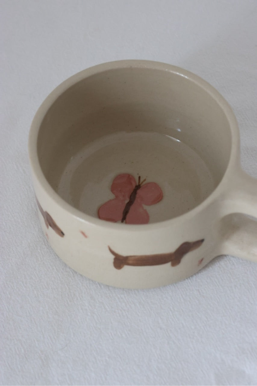 Tasse teckel & papillon