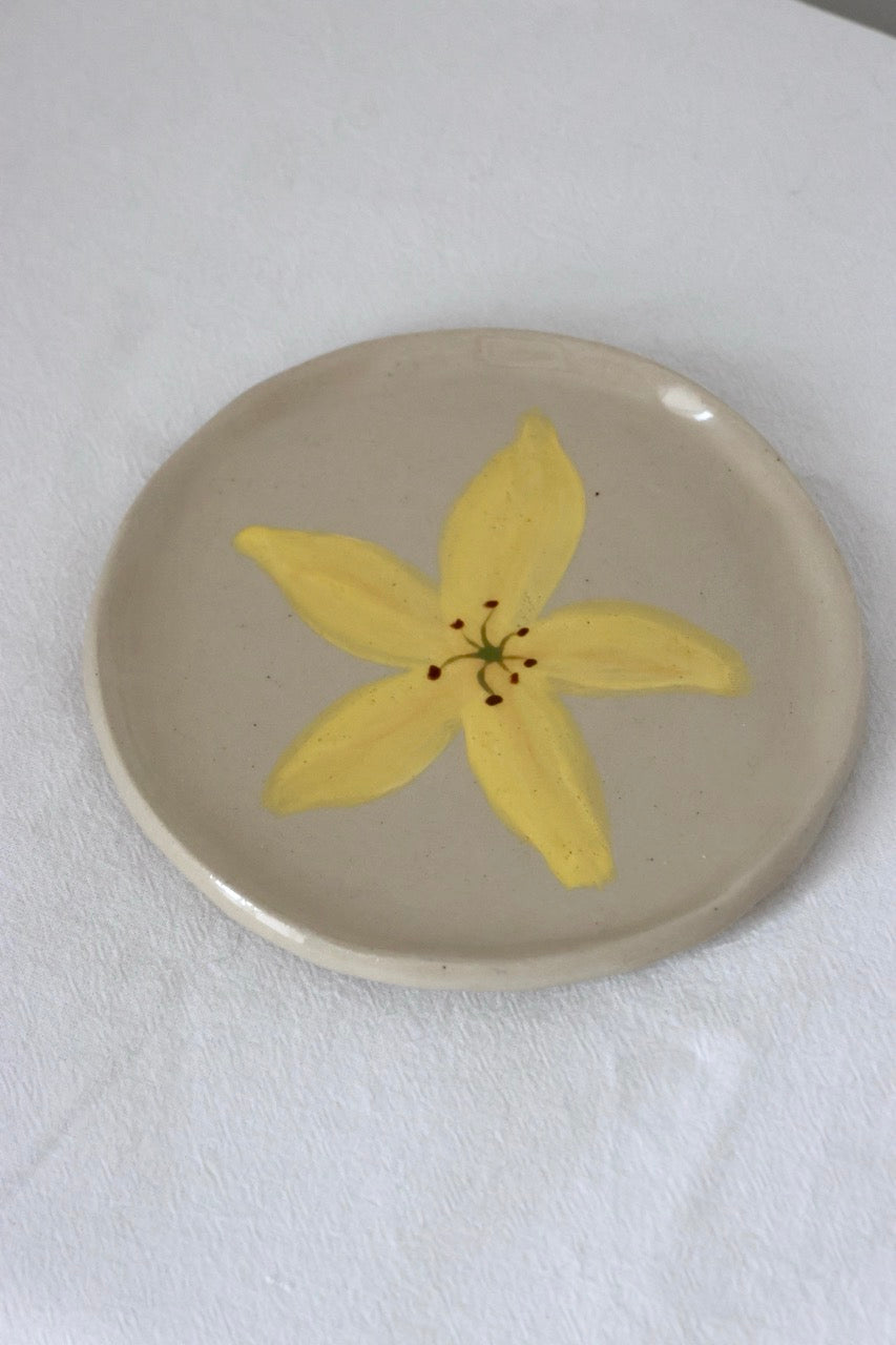 Vide poche fleur jaune