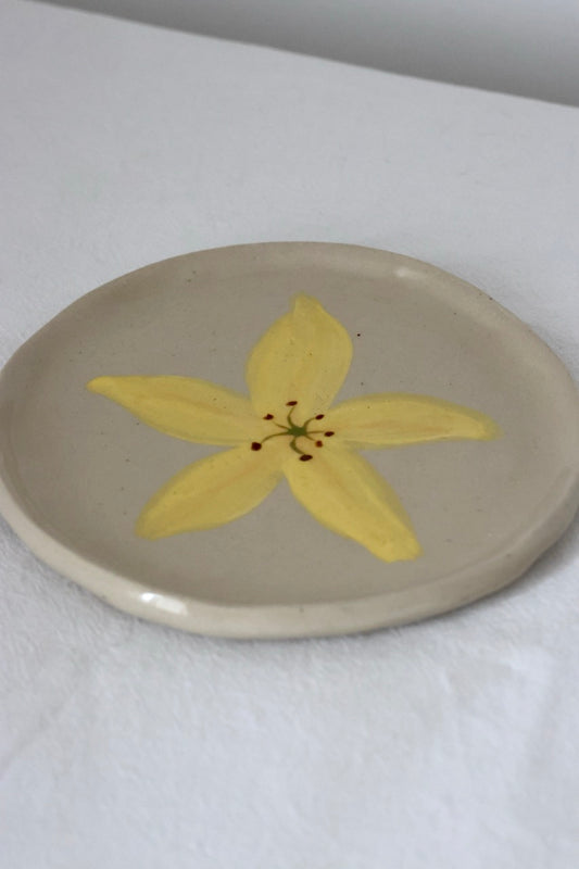 Vide poche fleur jaune