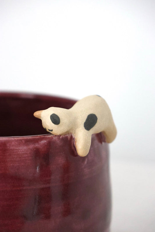 Bol à matcha cassis chat déprimé