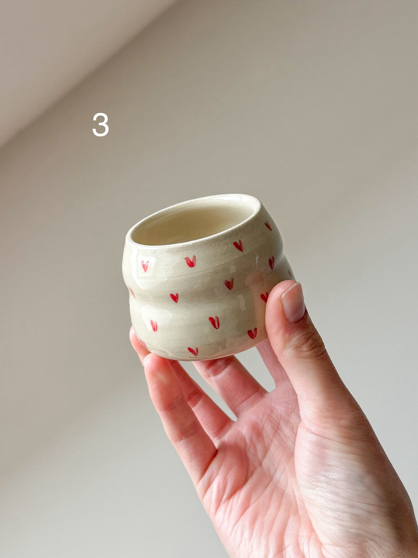 Tasse à expresso coeurs