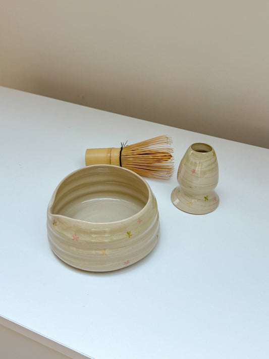Kit pour le matcha fleurs