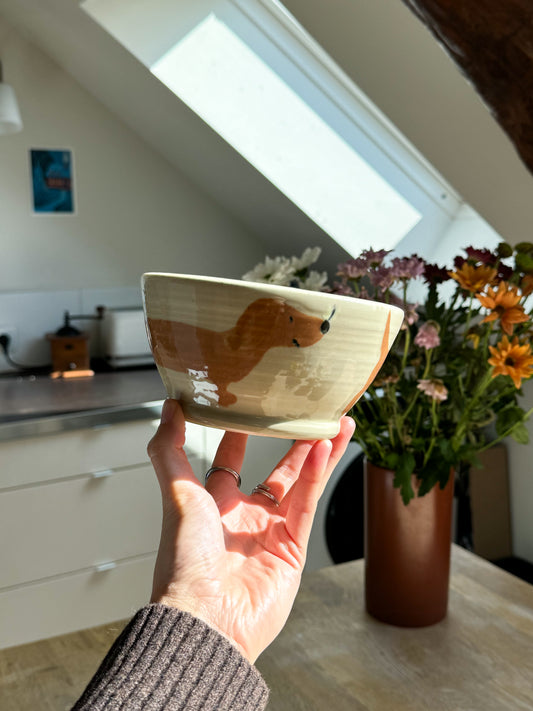 Bol teckel fleur