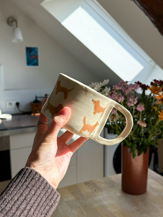 Tasse teckel imparfaite
