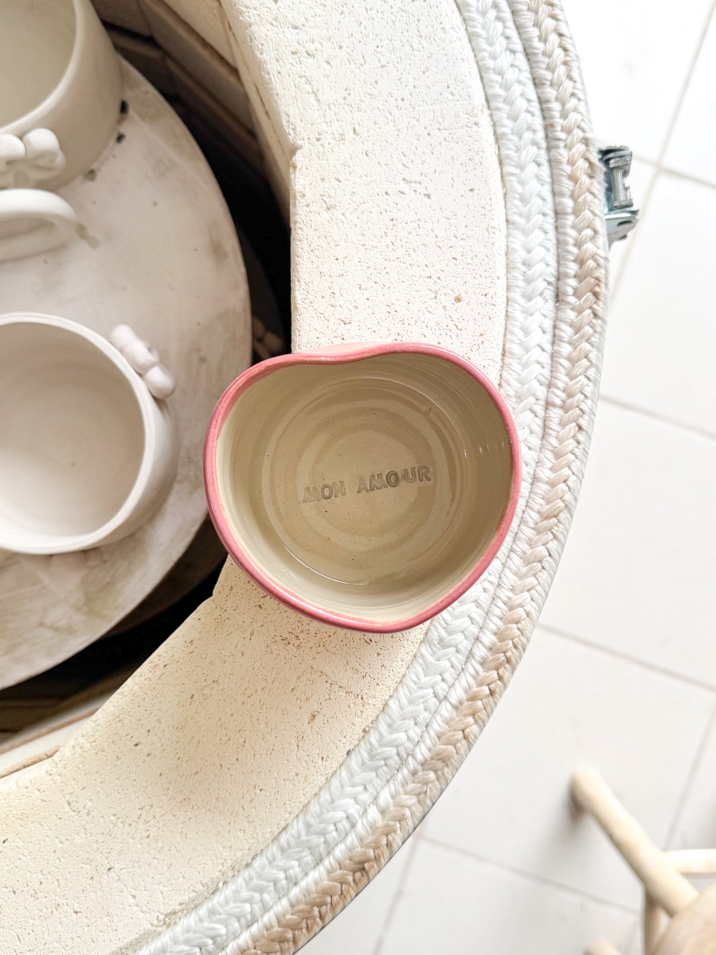 Tasse coeur 'mon amour'